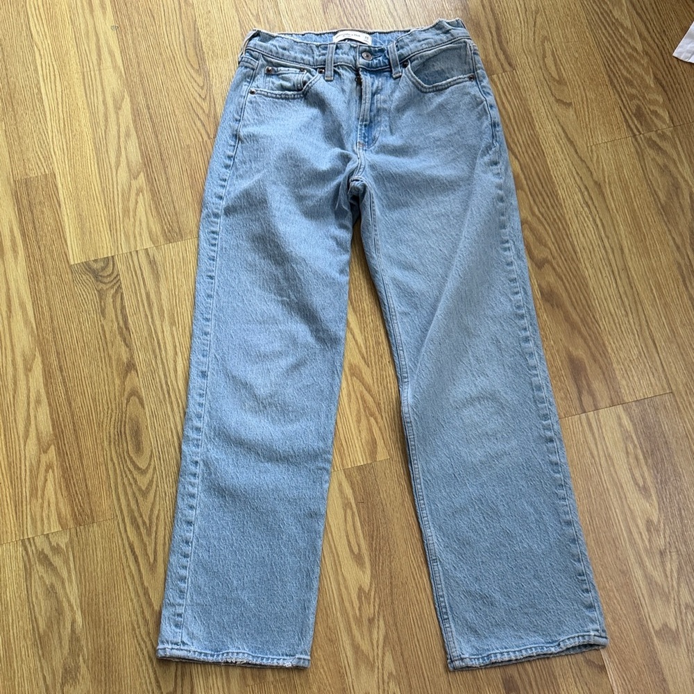 Abercrombie & Fitch Light Blue Low Rise Jeans